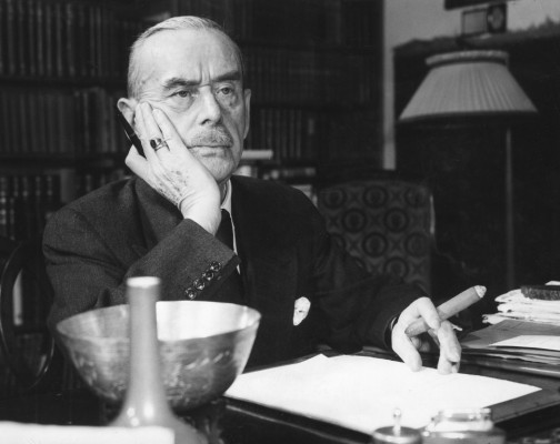 Retrato del intelectual alemán Thomas Mann