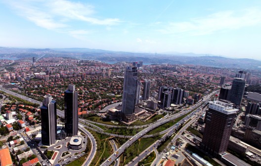 Vista de Levent, el distrito financiero de Estambul