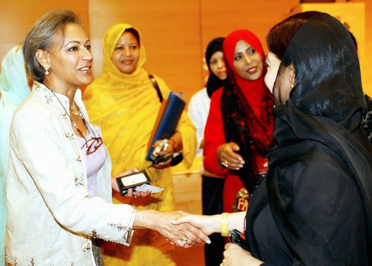 La presidenta del Consejo de Mujeres Empresarias Árabes y princesa de Kuwait, Hussa al-Abdullah